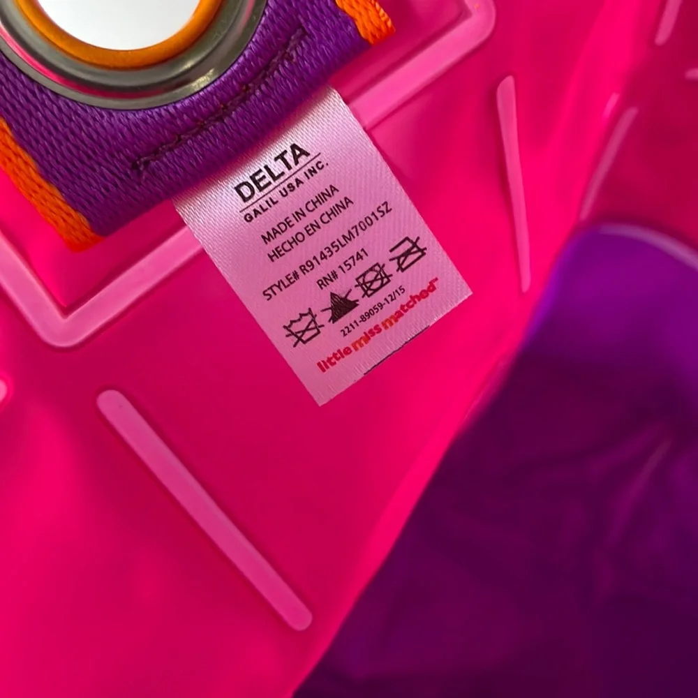 Inflatable Hello Summer Beach Tote Bag - Little Miss Matched Y2K - Pink Purple